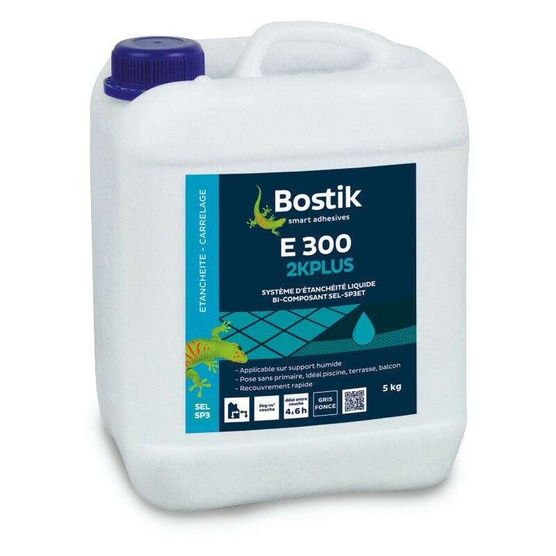 Bostik - Système impermeabilisation - etancheite e - 300 2kplus gris fonce bidon 5