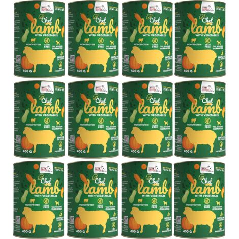 SYTA MICHA agneau aux légumes, pâtée pour chien, boîte de 12 x 400 g