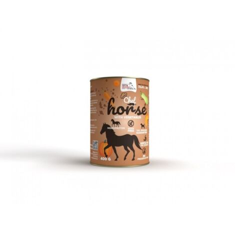 SYTA MICHA Carne di cavallo con verdure 400g - cibo umido per cani adulti senza cereali e soia