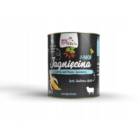 SYTA MICHA Lamm schwarze Karotte Banane Nassfutter für Hunde Dose 800g