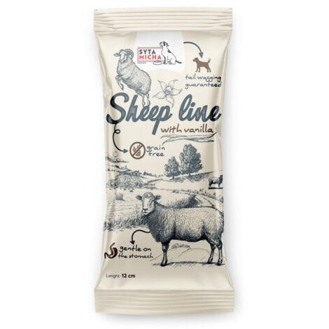 SYTA MICHA Sheep Line Os à mâcher à la vanille pour chiots, 12 cm