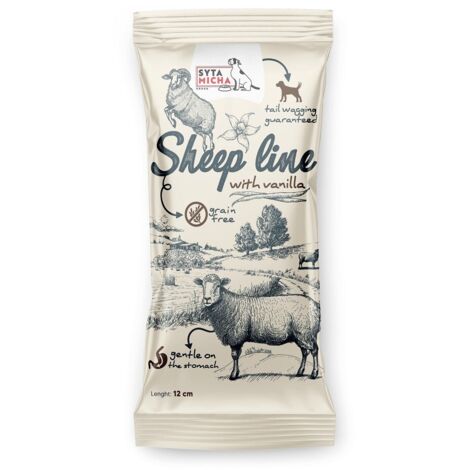 SYTA MICHA Sheep Line Osso da masticare alla vaniglia per cuccioli, 12 cm