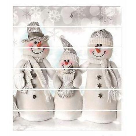 SZTXJ Lot de 13 autocollants 3D de Noël pour escalier et bibliothèque - Autocollants adhésifs faciles à coller