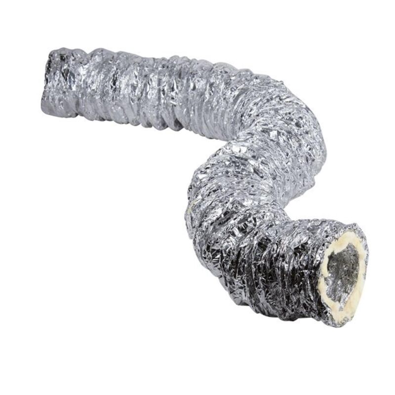 Conduit souple avec isolation phonique - Conduit souple avec isolation phonique isolé 25 mm - Diamètre 200 - longueur 10 mètres