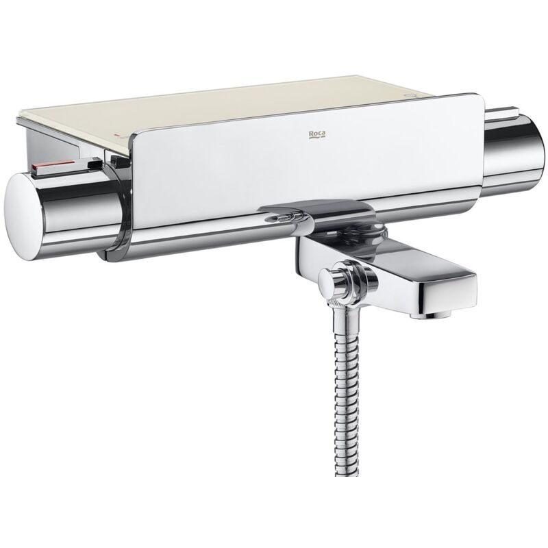 A5A1288C00 T-2000 Grifo Termostático Exterior para Baño-Ducha con Repisa Cromo - ref: A5A1288C00 - Roca