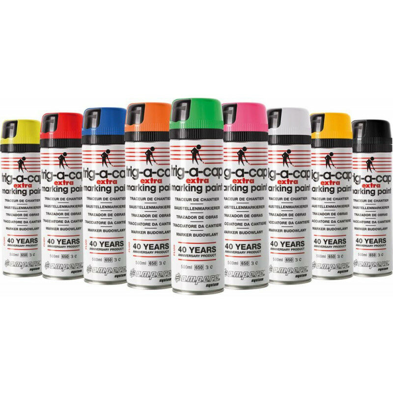 Image of Ampere - Extra 500 ml Fluo Red Construction Contraggio di aerosol