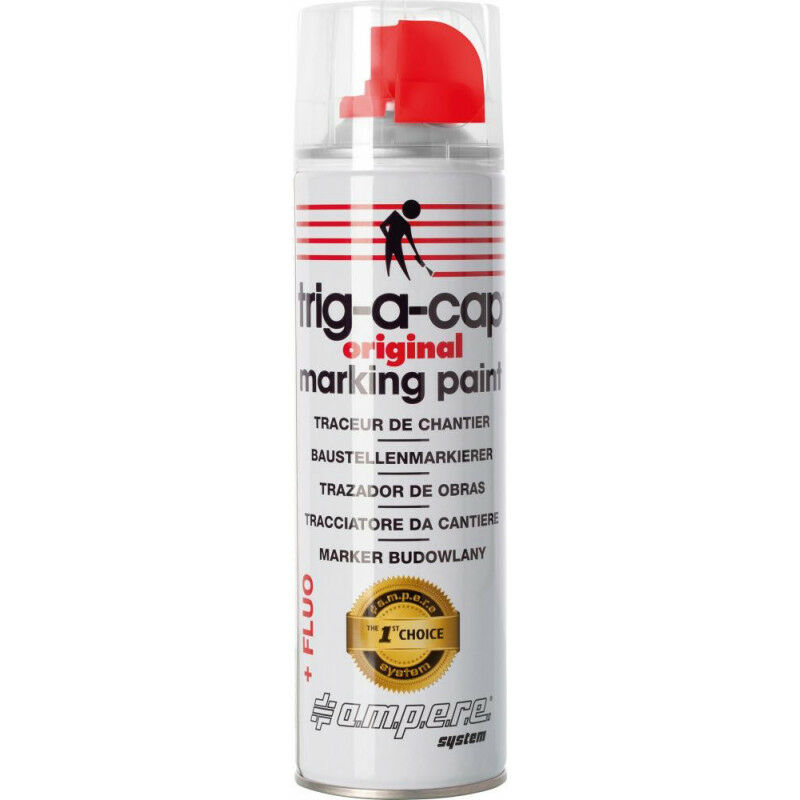 Image of T-a-c spray per marcature edili 500ml rosso fluo (confezione da 12)