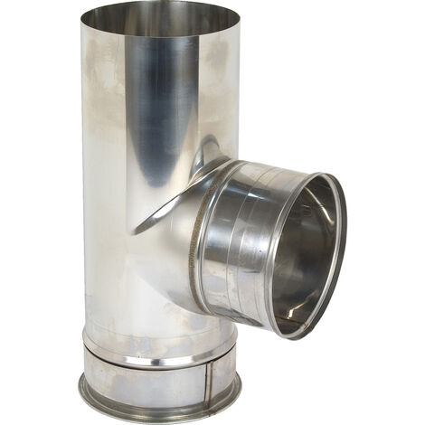 "T" acero inoxidable con tapa para estufa - Ø 120 mm