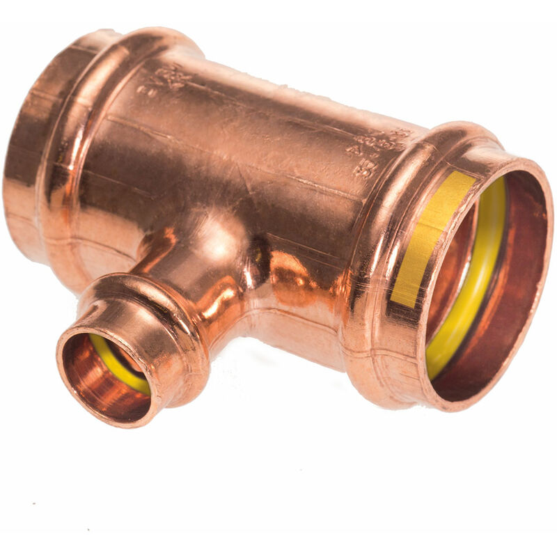 IBP - Té cuivre réduit à sertir gaz Femelle Ø28-18-28