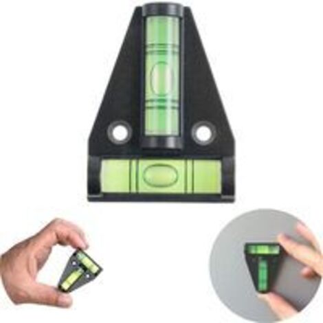 T-förmige Wasserwaage, magnetisch, kleine praktische Wasserwaage für Wohnmobil, mit Magnet, Wasserwaage für Van, Wohnwagen-Nivellierrampe, Auto-Camping-Zubehör, Spirti-Wasserwaage