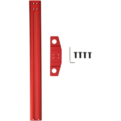 T-förmiger rechtwinkliger Trockenmarkierungs-Aluminium-Anreißer für Holzbearbeitung und Glas 300 mm T (300 Millimeter) (400 mm).
