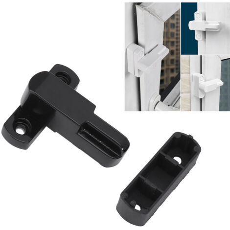 T-förmiges Fensterschloss aus Aluminiumlegierung – Sicherheitsschloss für Schiebefenster, Kindersicherung, Schwarz – Einfache Montage, Hohe Langlebigkeit