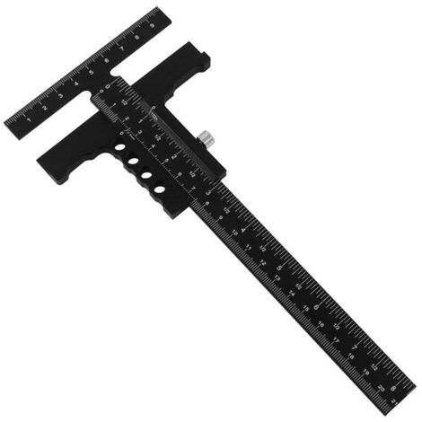 T-förmiges Markierungswerkzeug aus Aluminiumlegierung für die Holzbearbeitung, ideal für Schreiner und Handwerker.