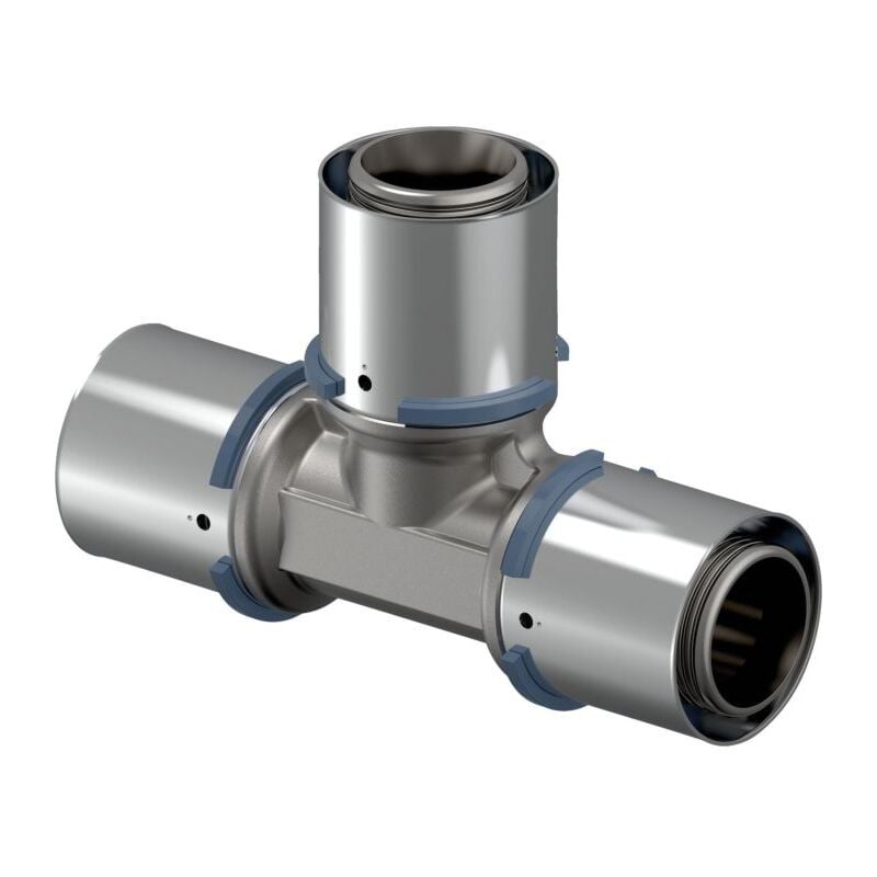 Uponor - Té à sertir 1046928 50 x 50 x 50 mm, laiton étamé