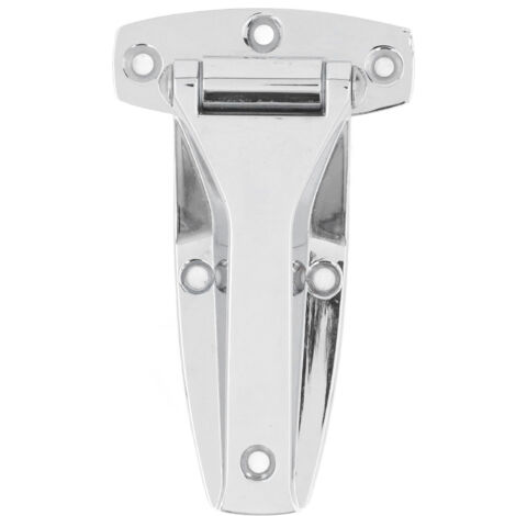 T Hinge Soft Close Tee Hinge Zinc Alloy T Strap Hinge Replacement for Toolbox Car Door Silver