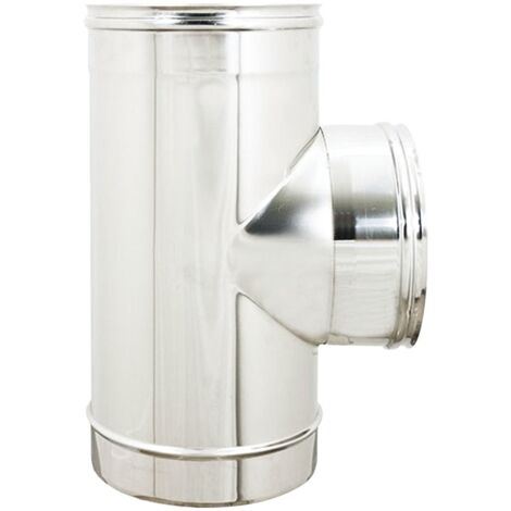 T -Iltting pour les tuyaux en acier inoxydable F. F. M. 12cm