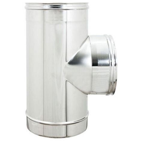 T -Iltting pour les tuyaux en acier inoxydable F. F. M. 14cm