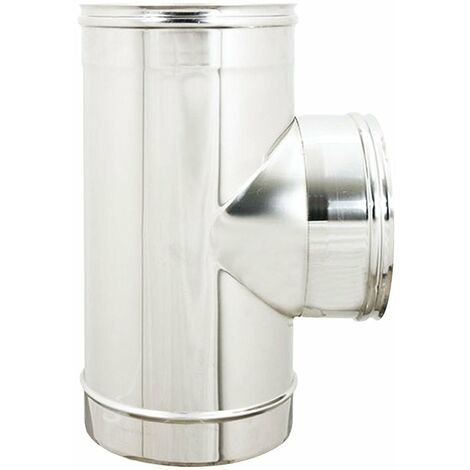 T -Iltting pour les tuyaux en acier inoxydable F. F. M. 15cm