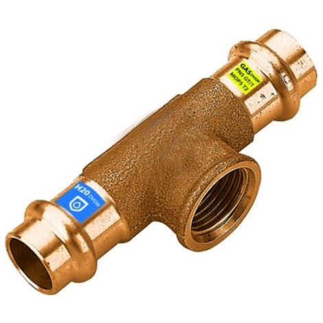 T IN BRONZO A PRESSARE FXFXFIL F ACQUA/GAS Diam. 28 x 1
