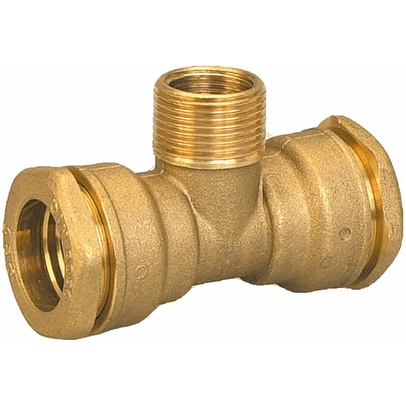 Té laiton compression acs Mâle 1'1/2 Femelle 1'1/4 PE50