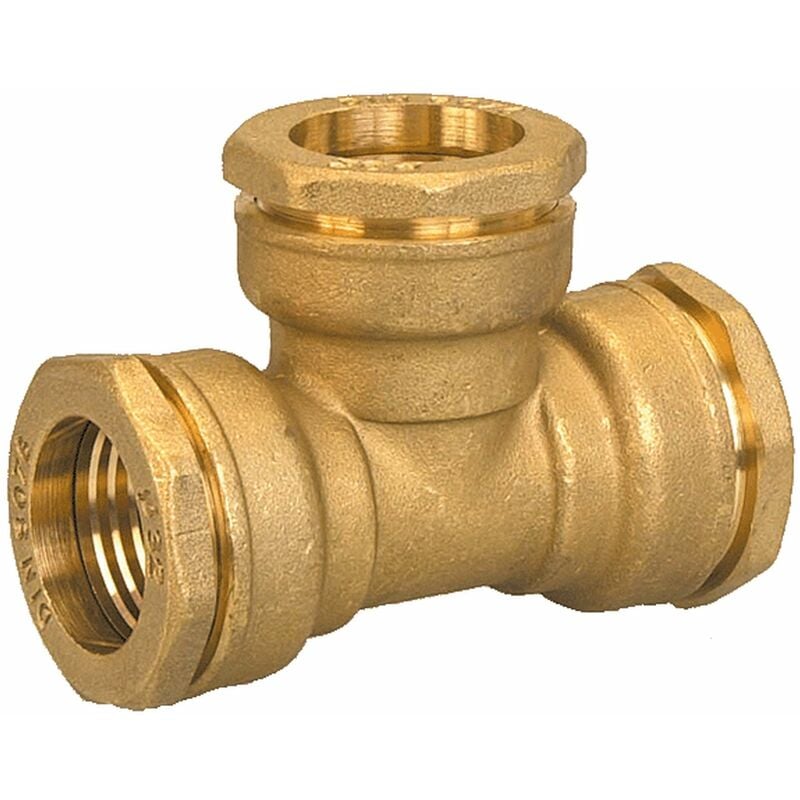 Té laiton égal compression acs pe Ø50