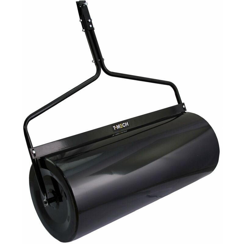 Monster Shop - T-Mech 120L Rouleau Tirable pour Jardin Rouleau à Pelouse Tirable Jardinage Pelouse - Noir