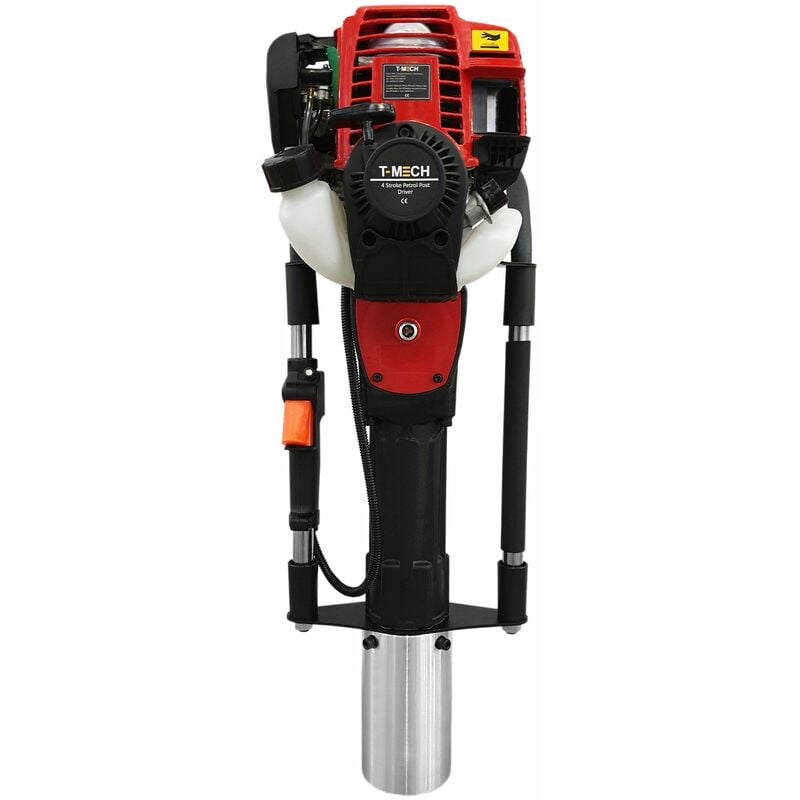 Enfonce Pieux Essence à 4 temps Marteau piqueur Marteau de construction Piquets de clôture Jardin Mallette de transport gratuite