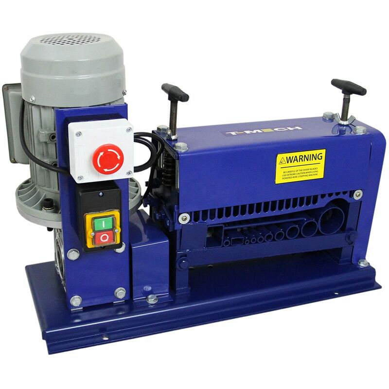 T-Mech Machine à Dénudage Automatique de Câbles Électriques et Fils - Récupération de Fils Isolés de 1,5 mm à 38 mm.