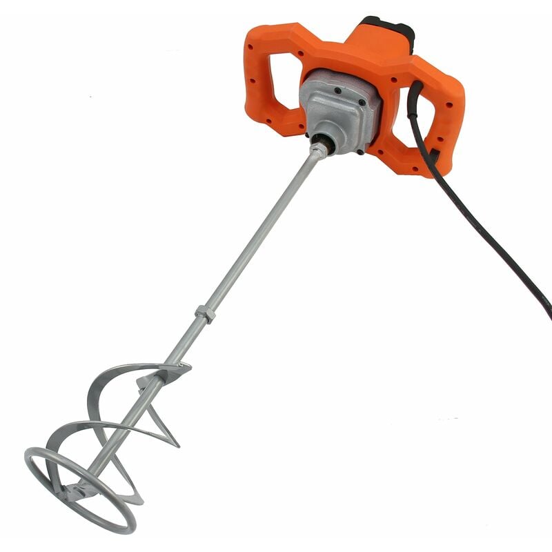 T-mech - Batteur à Main Palette Ciment Plâtre 1600W 180-700tr/min… Mélange Ciment, Plâtre et Sable pour Construction, Chantier, Rénovation