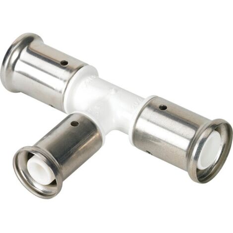 T-réduit à sertir multicouche - PVDF résistant - diamètre 20x16x20 mm - Henco