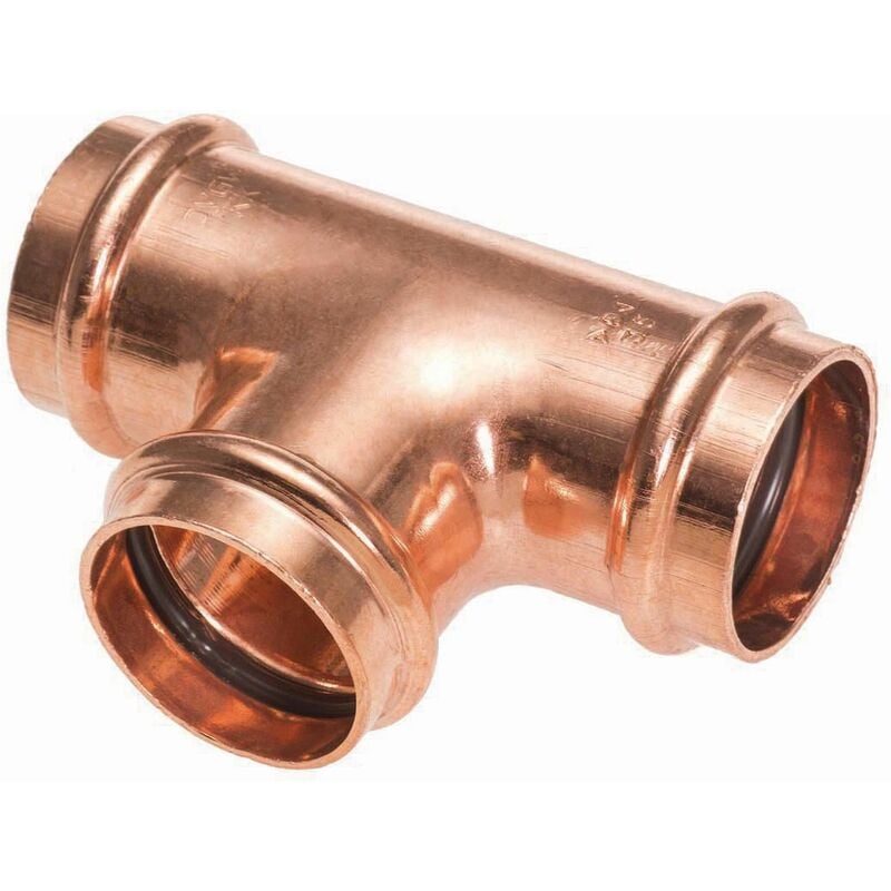 Altech - té à sertir - cuivre - réduit - femelle / femelle - diamètre 22/18/22 mm - sachet de 2 alt02pt50221822