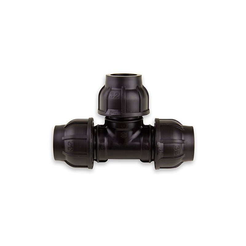 Pe tube raccord en t 40 x 40 x 40 mm avec dvgw gebo 131040