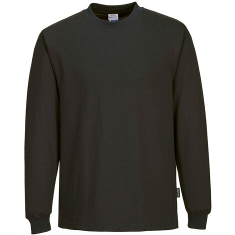 T-shirt à Manches Longues Antistatique Esd - Taille L - Noir - Portwest