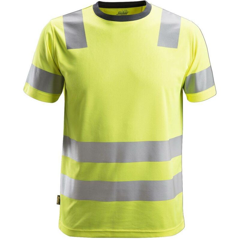Image of T-shirt Snickers Workwear alta visibilità – classe 2 - Taglia: m, Colore: Giallo