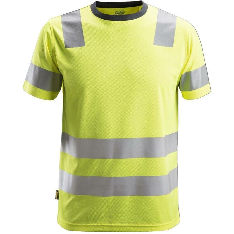 Image of T-shirt Snickers Workwear alta visibilità – classe 2 - Taglia: xxl, Colore: Giallo