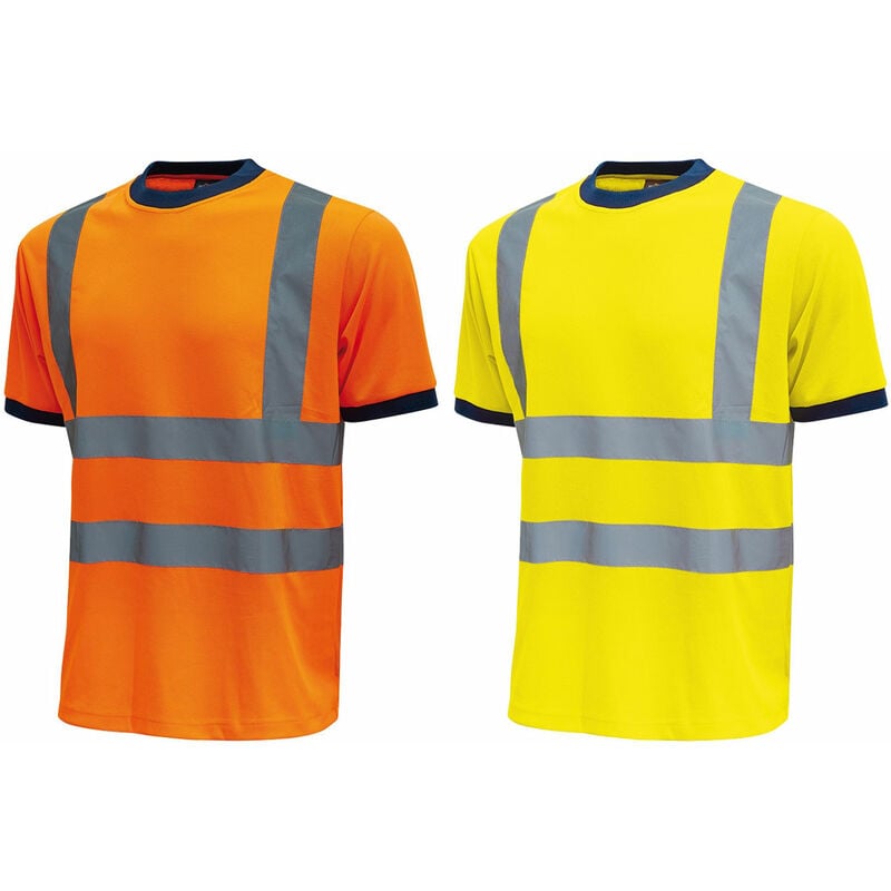 Image of T-shirt alta visibilità U-power Glitter - s - Arancione - Arancione