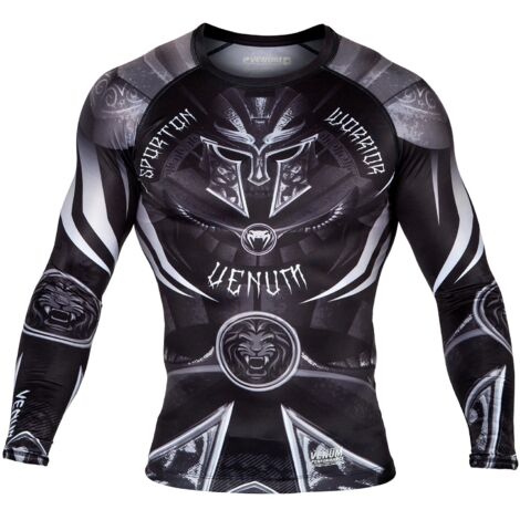 T-shirt anti-UV manches longues Venum Gladiator 3.0 pour homme, noir, taille M
