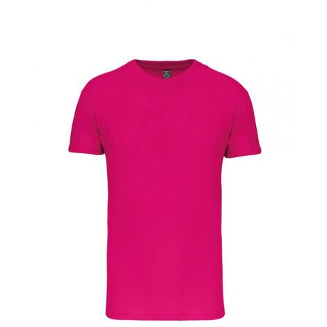 T-shirt bio150g col rond KARIBAN Fuschia S