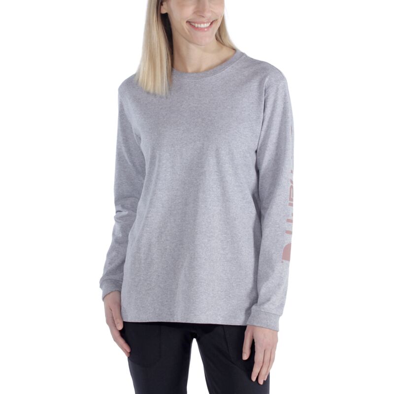Carhartt Damen T-shirt Workwear Logo Grau Xs