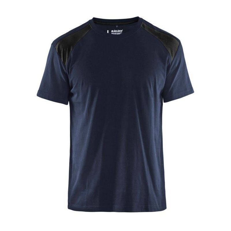 Blaklader - T-shirt bicolore Marina / Nero xl