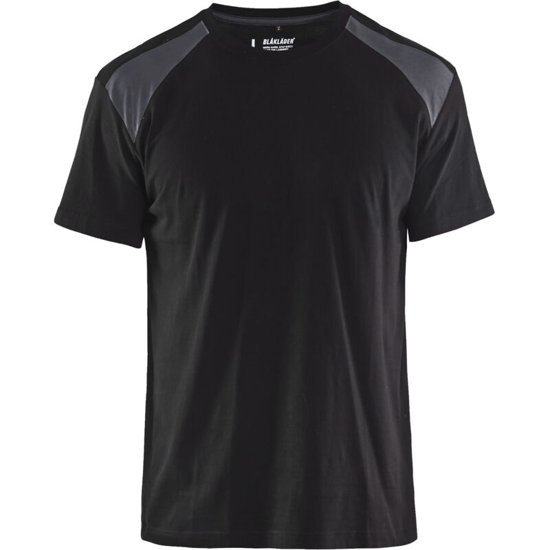 Blaklader Arbeits-t-shirt Zweifarbig 3379 - Schwarz/mittelgrau L