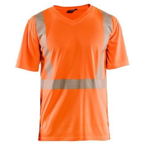 T-shirt de travail anti-UV haute visibilité 3386 - Orange fluo 5XL