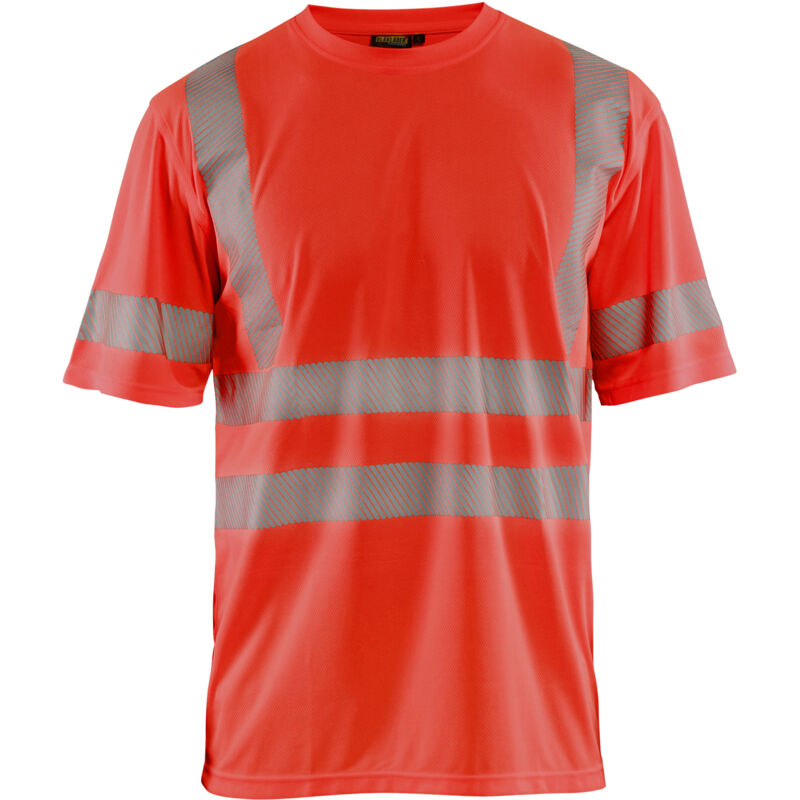 Camiseta de trabajo anti-UV de alta visibilidad 3420 - Rojo fluorescente XXXL