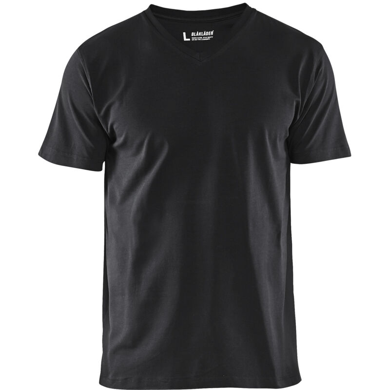 Camiseta de trabajo de cuello en V 3360 - Negro 4XL