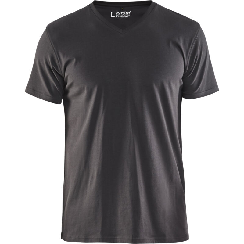 Camiseta de trabajo de cuello en V 3360 - Gris oscuro XL