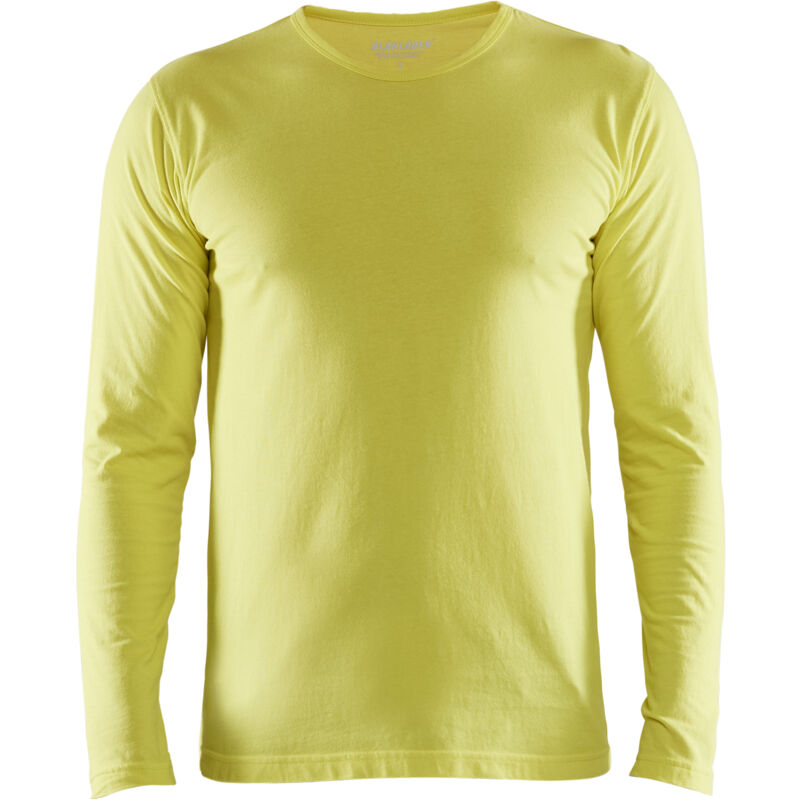 T-shirt de travail manches longues 3500 - Jaune fluo xs