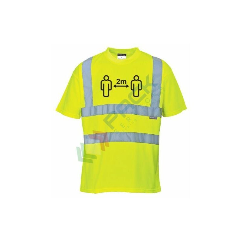 Portwest - T-shirt distanziamento sociale Hi-Vis