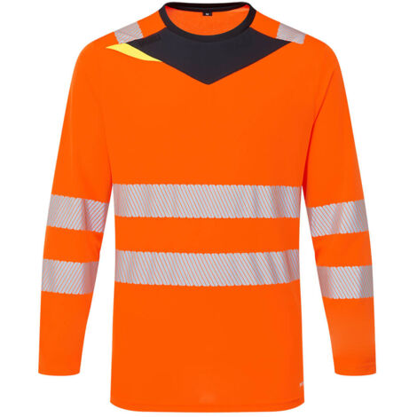 T-shirt Dx4 Haute Visibilité Ml - Taille L - Orange/noir - Portwest