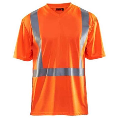 T-shirt haute visibilité anti-UV et anti-odeur BLAKLADER 3382 - Orange clair - M