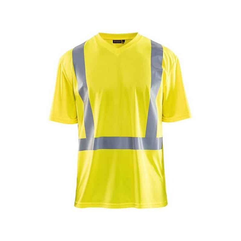 T-shirt haut visibilité homme anti-UV anti-odeur - 3382 - Jaune - l - Blaklader
